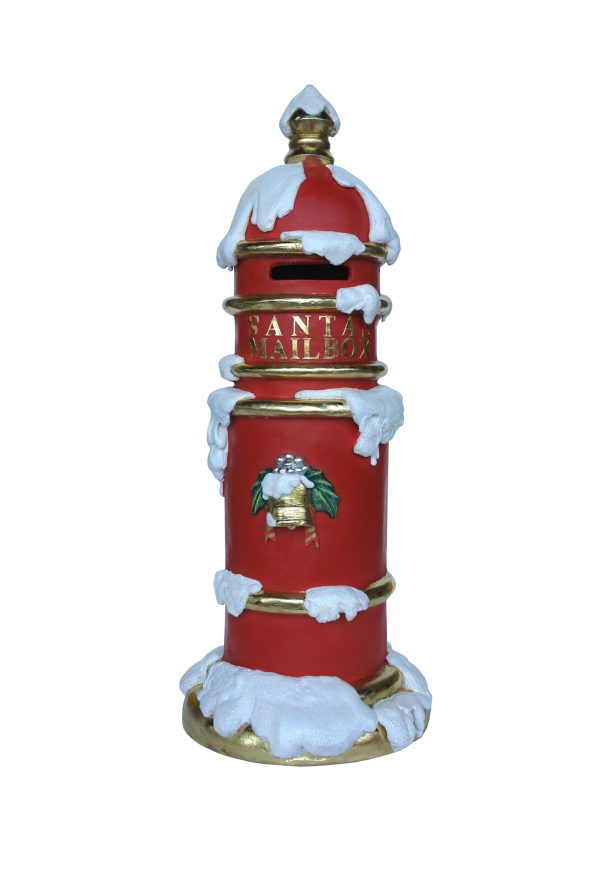 SANTA MAILBOX WITH SNOW