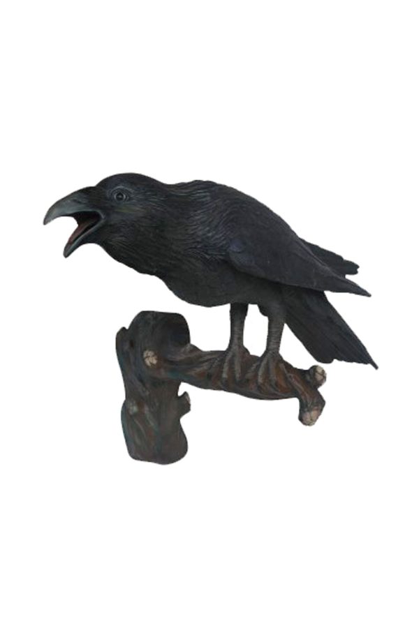RAVEN (OPEN BEAK) WALL DECOR