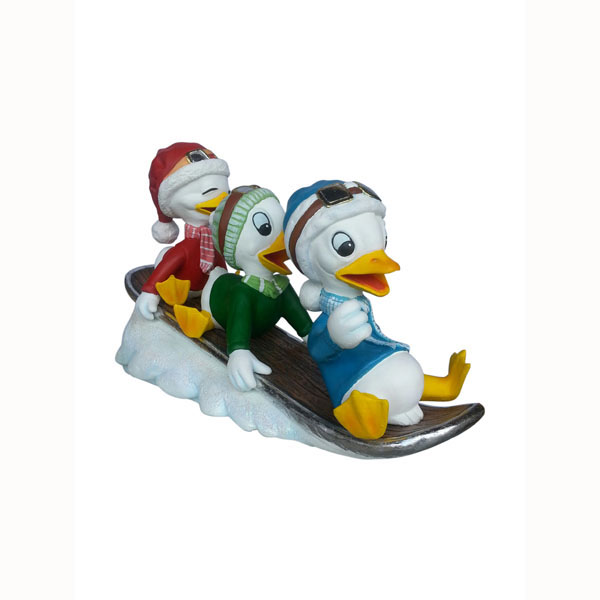 DUCKLINGS ON SNOWBOARD