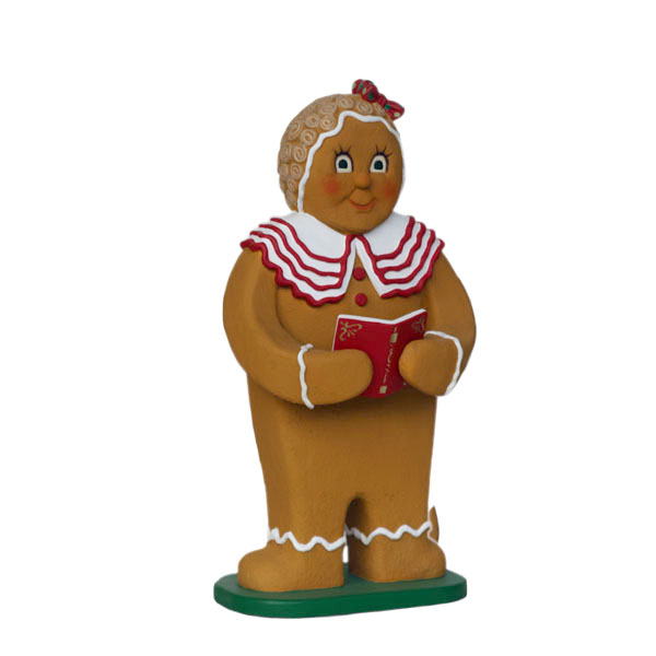 GINGER BREAD GIRL WITH BOOK
