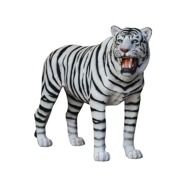 TIGER GAZING (WHITE)