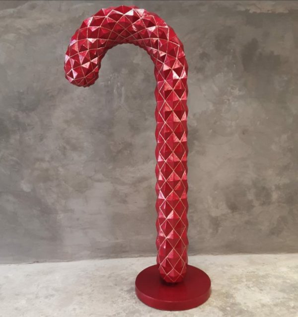 DIAMOND CANDY CANE RED