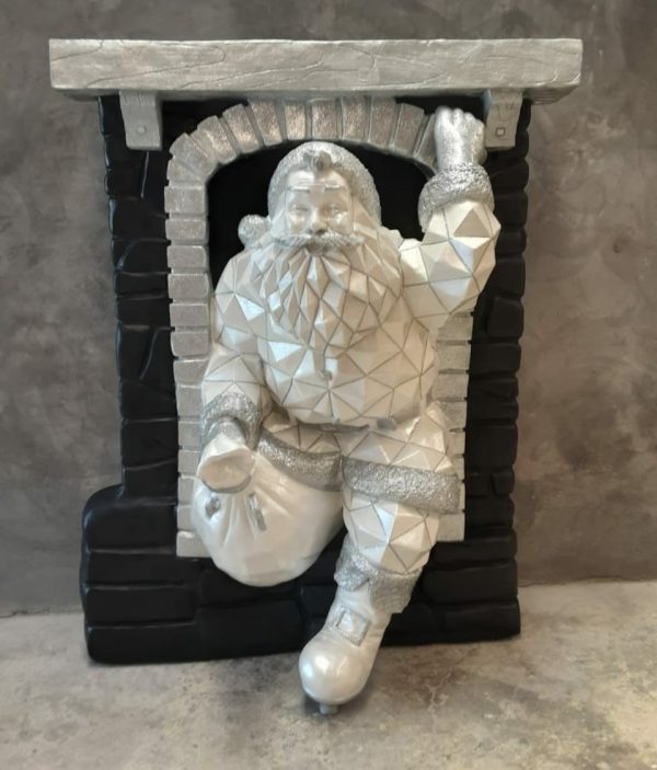 DIAMOND SANTA COMING OUT OF CHIMNEY