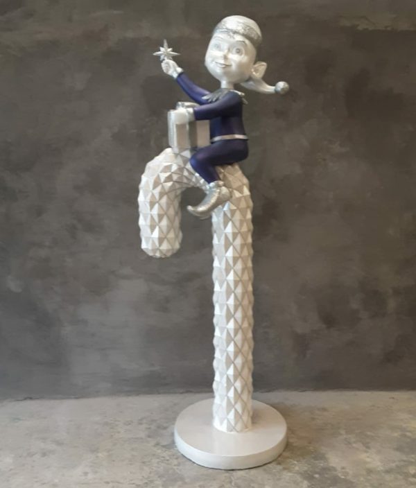 DIAMOND CANE WITH ELF