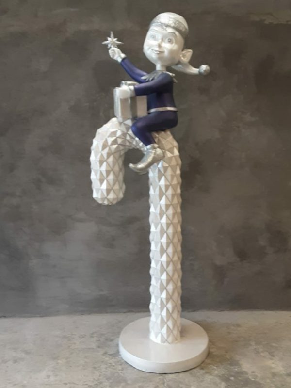 DIAMOND CANE WITH ELF