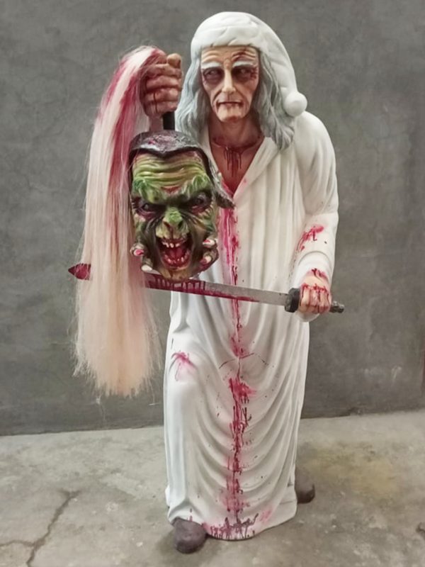 SCARY OLDMAN WITH CUT HEAD