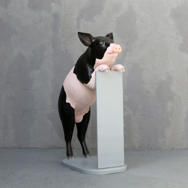 PIG WITH MENU (BLACK & PINK)