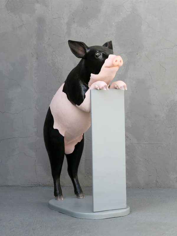 PIG WITH MENU (BLACK & PINK)