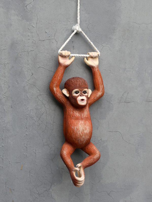 HANGING BABY ORANGUTAN