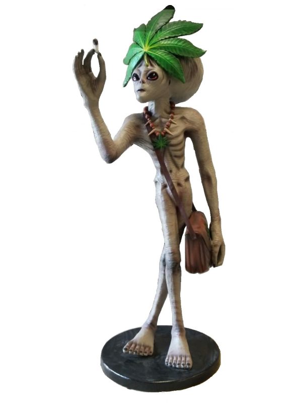 LEAF ALIEN STANDING WITH CIGAR