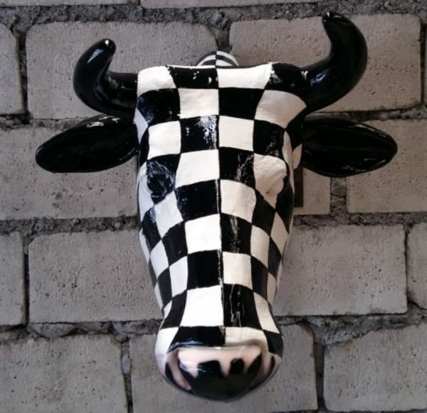 COW HEAD CHECKERED