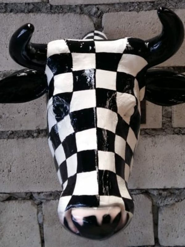 COW HEAD CHECKERED