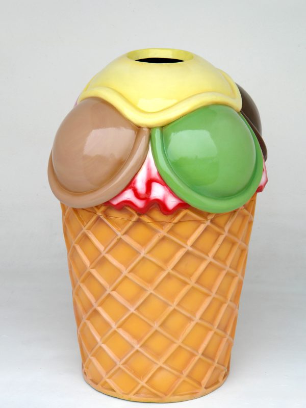 ICE CREAM GARBAGE BIN