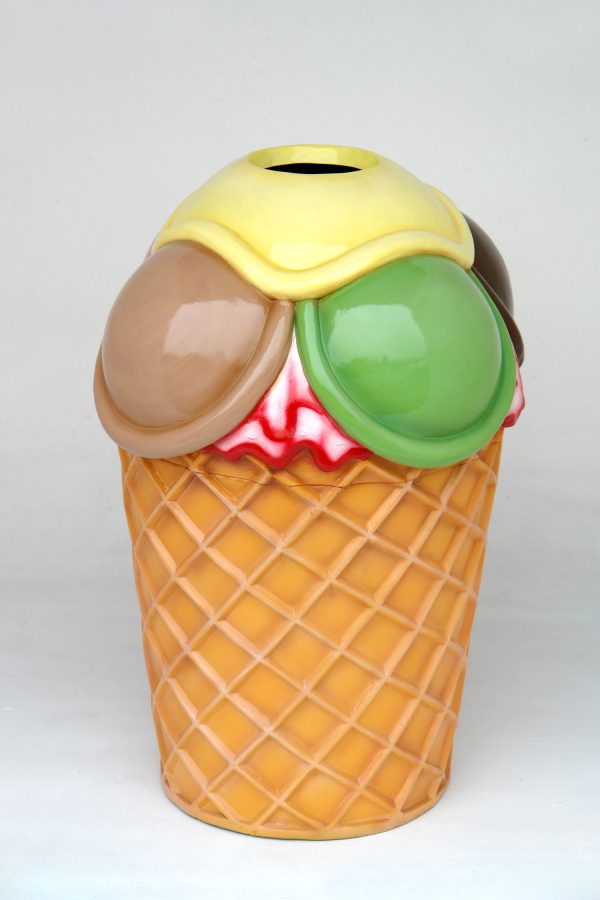 ICE CREAM GARBAGE BIN