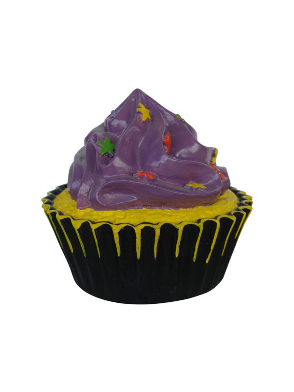 CUPCAKE PURPLE AND YELLOW