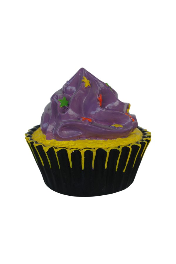 CUPCAKE PURPLE AND YELLOW